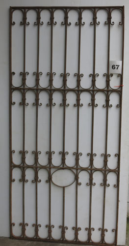 Wrought iron panel